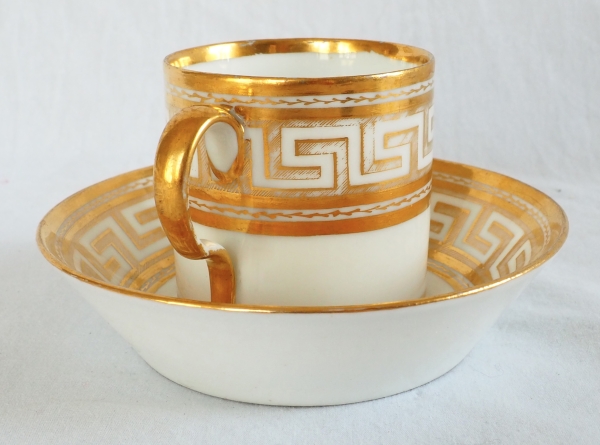 Empire porcelain litron-shaped coffee cup attributed to Dagoty