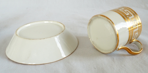 Empire porcelain litron-shaped coffee cup attributed to Dagoty