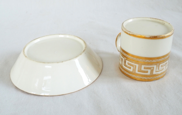 Empire porcelain litron-shaped coffee cup attributed to Dagoty