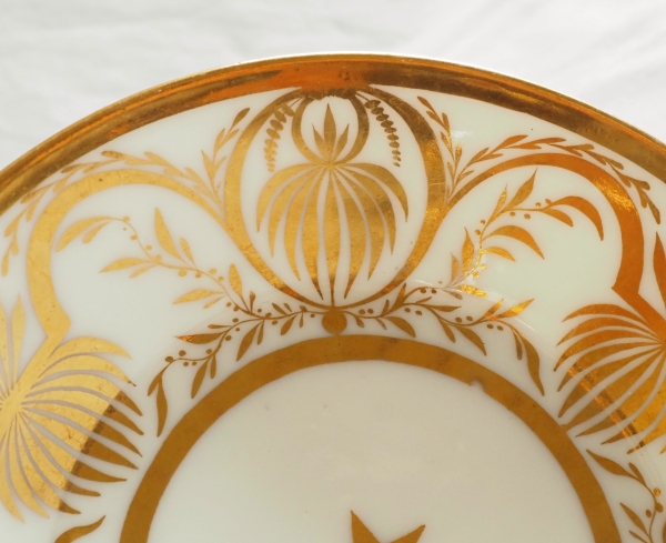 Empire porcelain litron-shaped coffee cup attributed to Darte