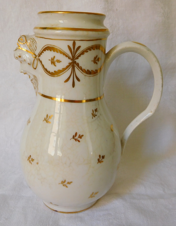 Manufacture de la Reine - tasse litron en porcelaine de Paris d'époque XVIIIe