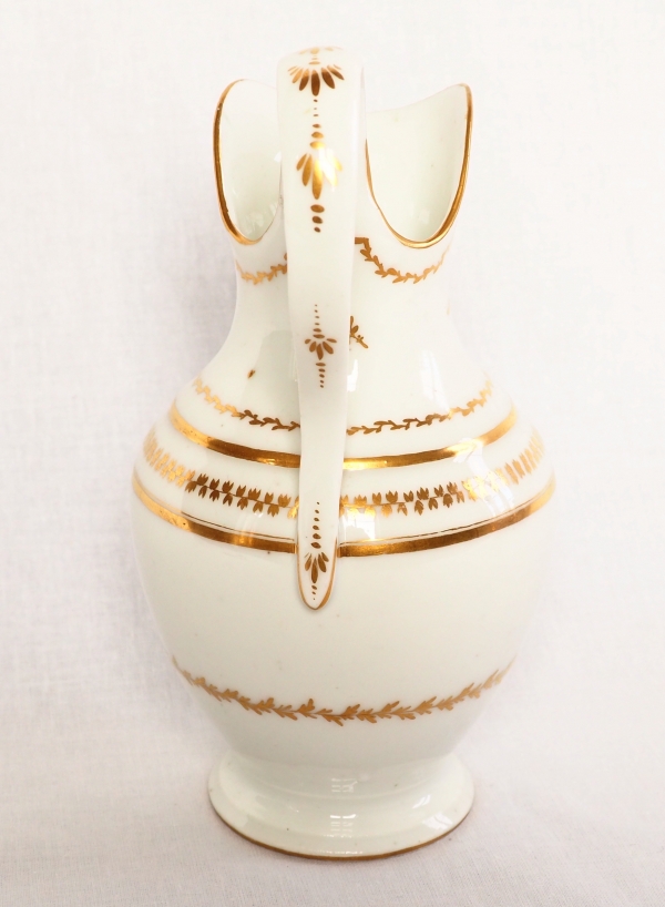 Paris porcelain milk jug attributed to Locre Manufacture - late 18th century