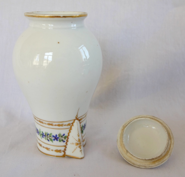 18th century Paris porcelain coffee pot attributed to Manufacture du Duc d'Angouleme