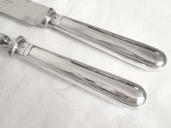 Christofle silver-plated cutlery set, Albi pattern
