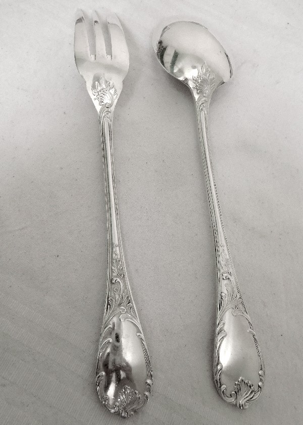 Christofle : silver plated serving set, Marly pattern