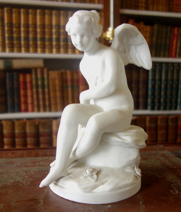 Samson Manufacture : porcelain biscuit sculpture after Falconet, Louis XVI style