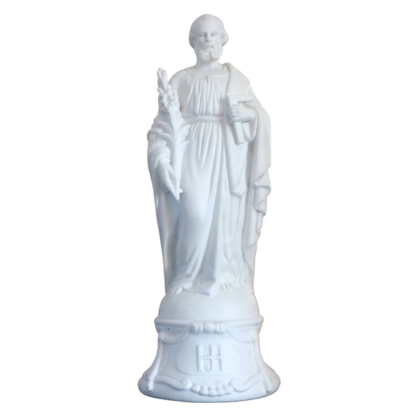 Saint Joseph, mid 19th century biscuit statue