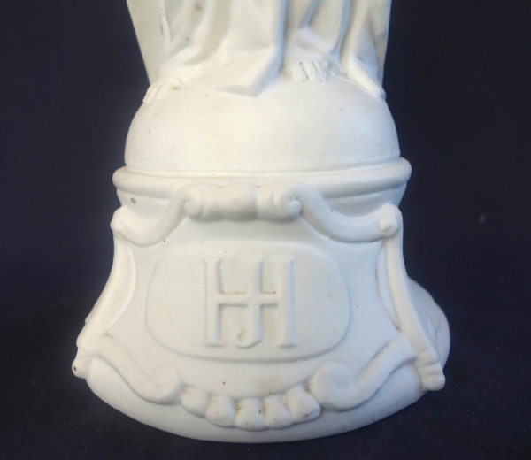 Saint Joseph, mid 19th century biscuit statue