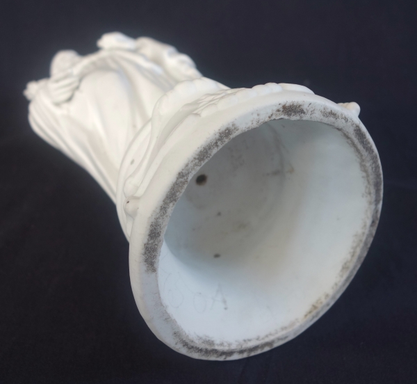 Saint Joseph, mid 19th century biscuit statue