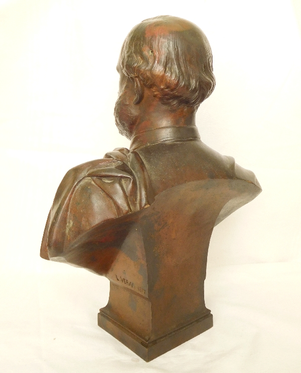 Royalist bronze bust : Henry V Comte De Chambord 1872