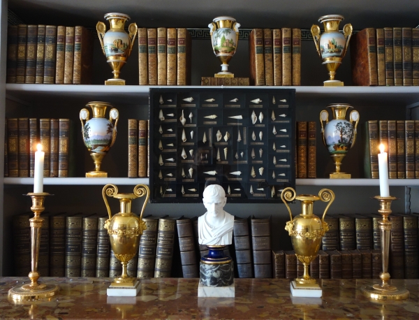 Manufacture Impériale de Sèvres : buste de Brutus en biscuit de Porcelaine - signé et daté 1867