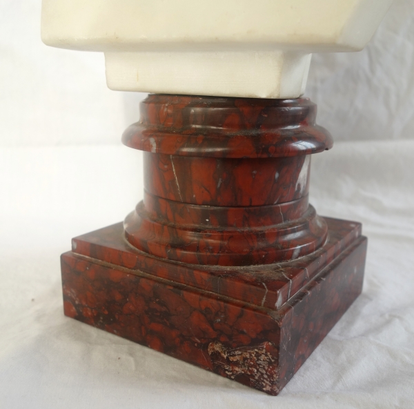 Antique-style marble bust of Emperor August, 19th century