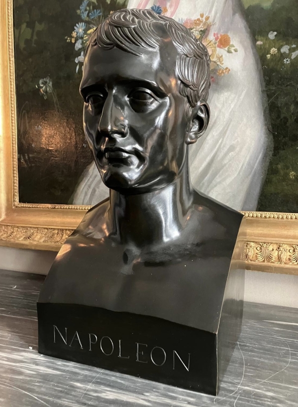 Bronze bust of Emperor Napoleon as Hermes - Empire period, early 19th century