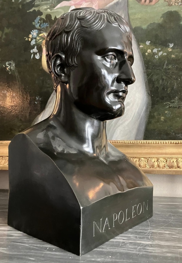 Bronze bust of Emperor Napoleon as Hermes - Empire period, early 19th century