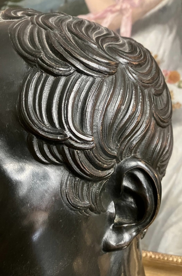 Bronze bust of Emperor Napoleon as Hermes - Empire period, early 19th century