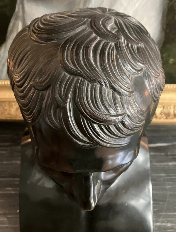 Bronze bust of Emperor Napoleon as Hermes - Empire period, early 19th century