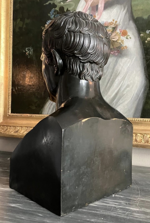 Bronze bust of Emperor Napoleon as Hermes - Empire period, early 19th century