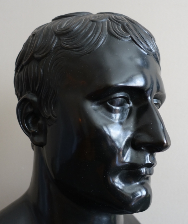 Bronze bust of Emperor Napoleon as Hermes - Empire period, early 19th century