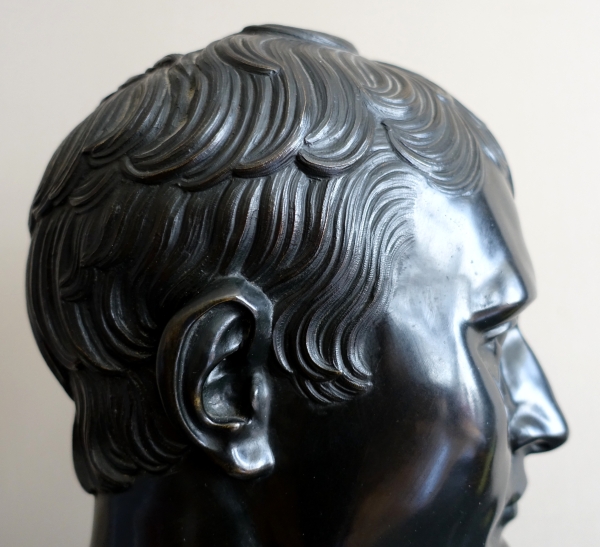 Bronze bust of Emperor Napoleon as Hermes - Empire period, early 19th century