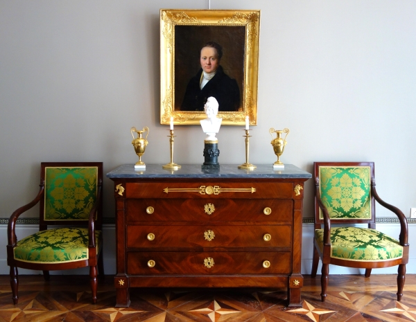 Sèvres - buste de Pâris d'après Canova en biscuit de porcelaine et marbre - vers 1830