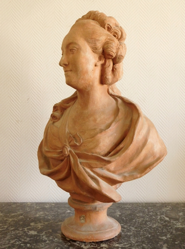 18th century terracotta aristocrat bust