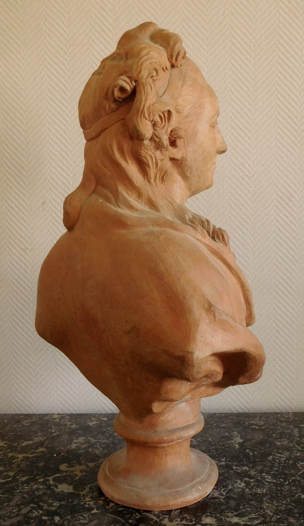 18th century terracotta aristocrat bust