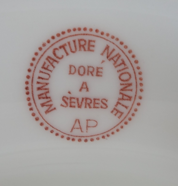 Sevres Manufacture : pair of scenes picturing allegory of marriage - signed