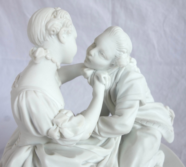 Sevres Manufacture : pair of scenes picturing allegory of marriage - signed