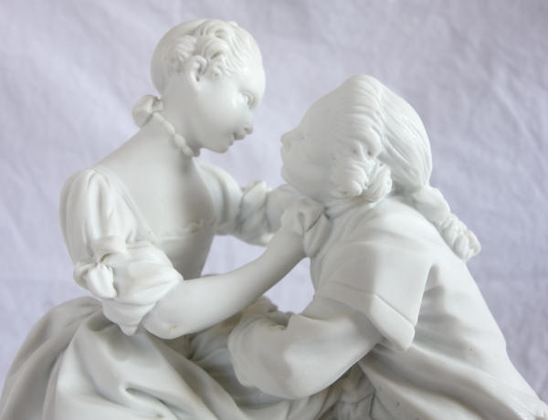 Sevres Manufacture : pair of scenes picturing allegory of marriage - signed