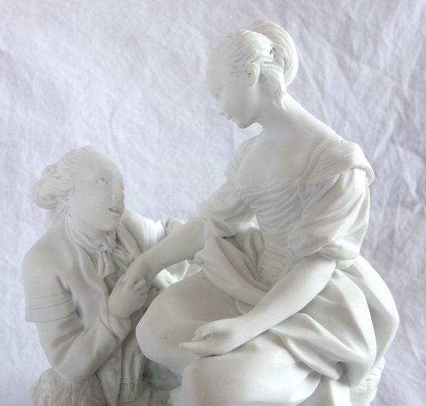 Sevres Manufacture : pair of scenes picturing allegory of marriage - signed