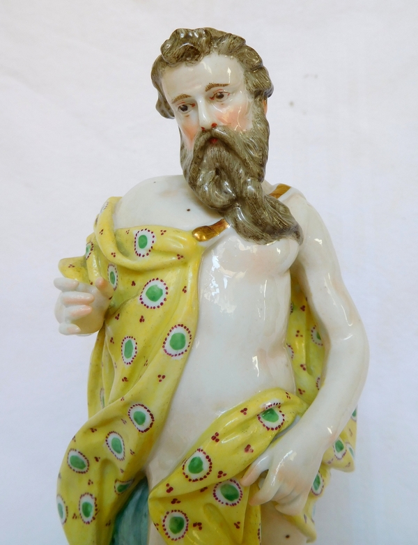 Saxony porcelain figure, Poseidon god of sea, late 19th century - Sitzendorf