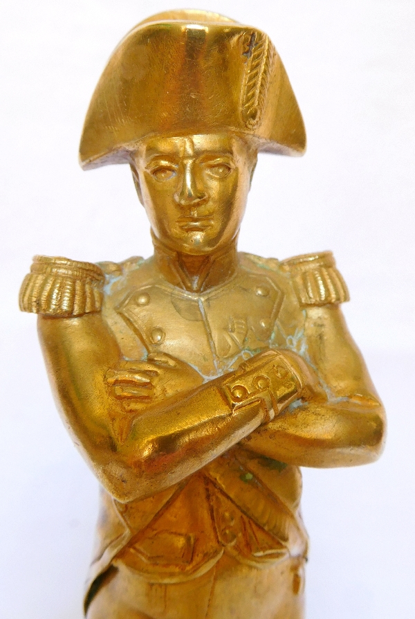 Ormolu statue of Napoleon 1er on a gilt bronze pedestal