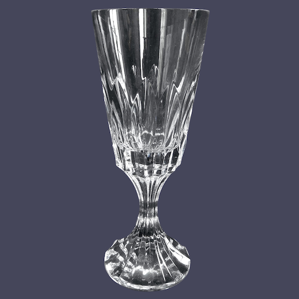 Baccarat crystal water glass, d'Assas pattern - 18cm - signed