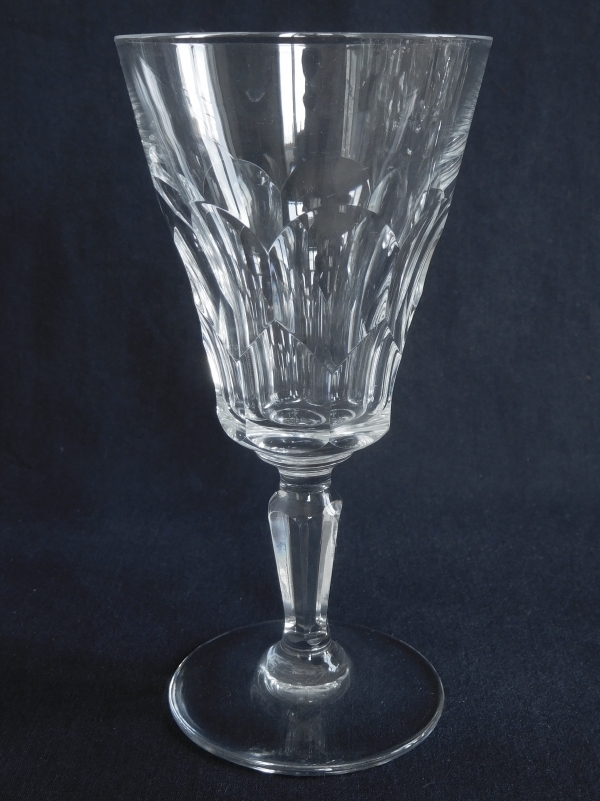Verre à vin rouge en cristal de Baccarat taillé, modèle Belle de France - 14,5cm - signé