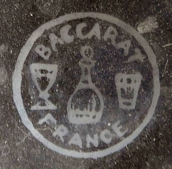 Verre à orangeade ou verre à bière en cristal de Baccarat, modèle Burgos - signé