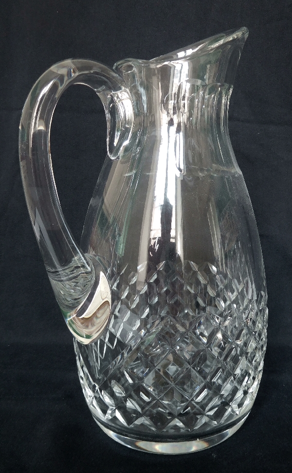Baccarat water pitcher or sherbet, Burgos pattern - signed