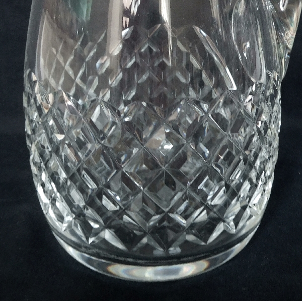 Carafe à eau / pichet / broc en cristal de Baccarat, modèle Burgos - signée