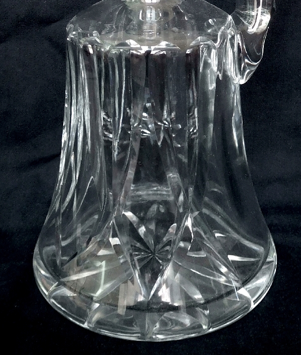 St Louis crystal ewer / wine decanter, Camargue pattern - signed