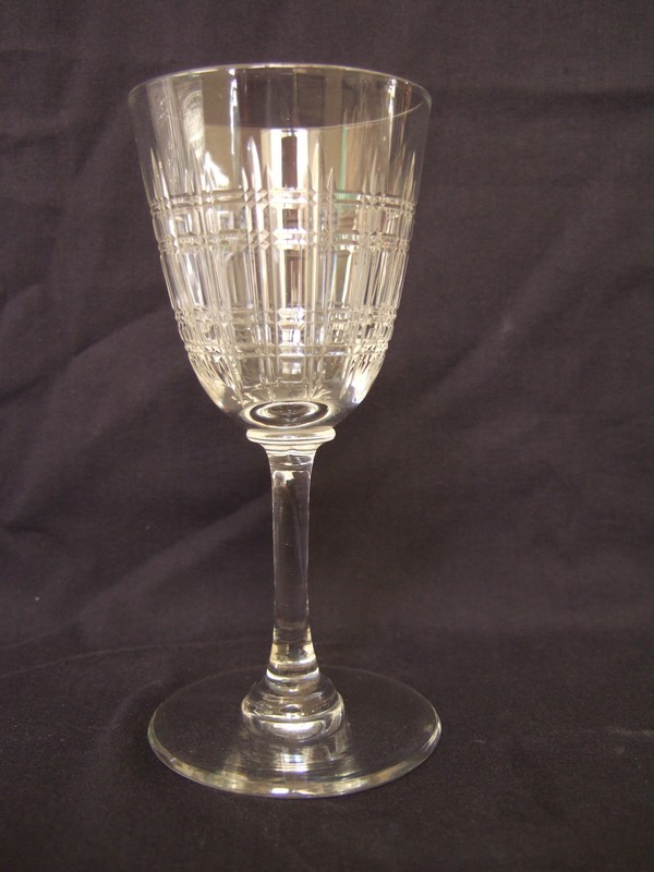 Baccarat crystal wine or port glass, Cavour pattern - 11,5cm