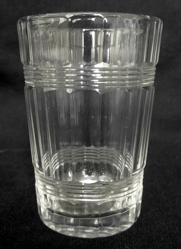 Baccarat crystal port or wine glass / goblet / tumbler, Chicago pattern, 7.8cm