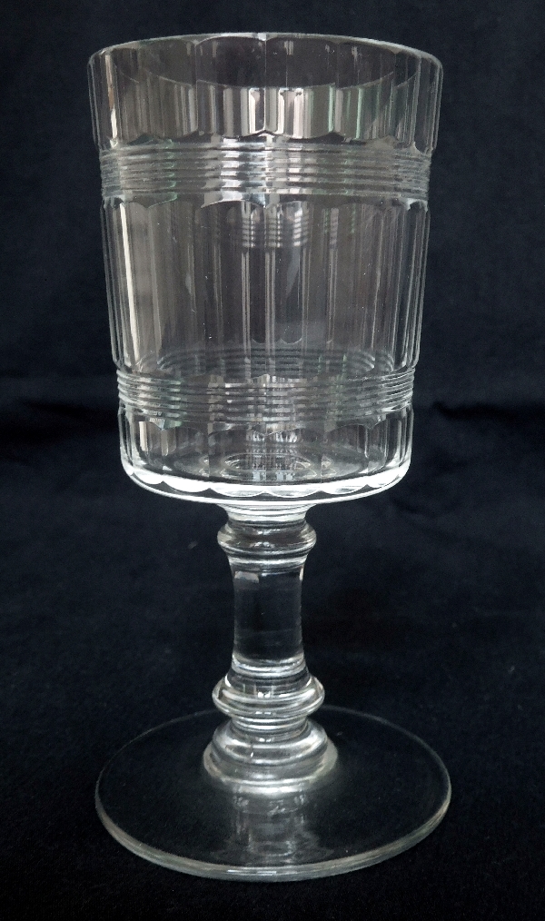 Baccarat crystal wine glass, Chicago pattern, 12.3cm