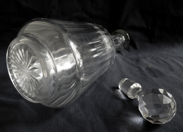 Baccarat crystal wine decanter, Chicago pattern (luxury version) - 24.5cm