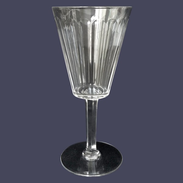 Baccarat crystal wine glass, Chicago pattern - 12.4cm
