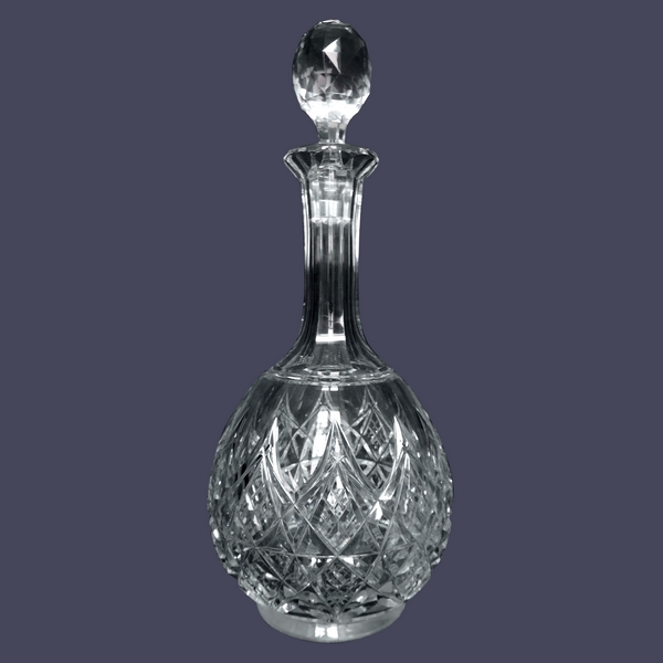 Baccarat crystal wine decanter, Colbert pattern