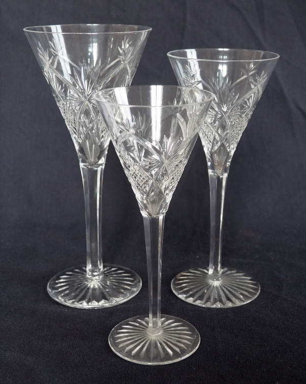Baccarat crystal water glass, cut pattern 10834 - 20.7cm
