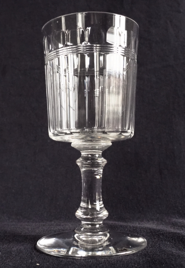 Baccarat crystal wine or port glass, cut crystal, 10,6cm