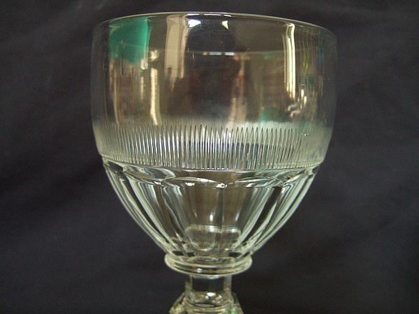 Baccarat crystal water glass, 19th century - 13,5cm