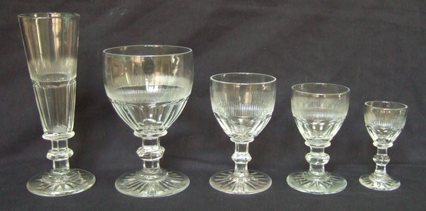 Verre à vin blanc ou à porto en cristal de Baccarat, époque XIXe - 10cm
