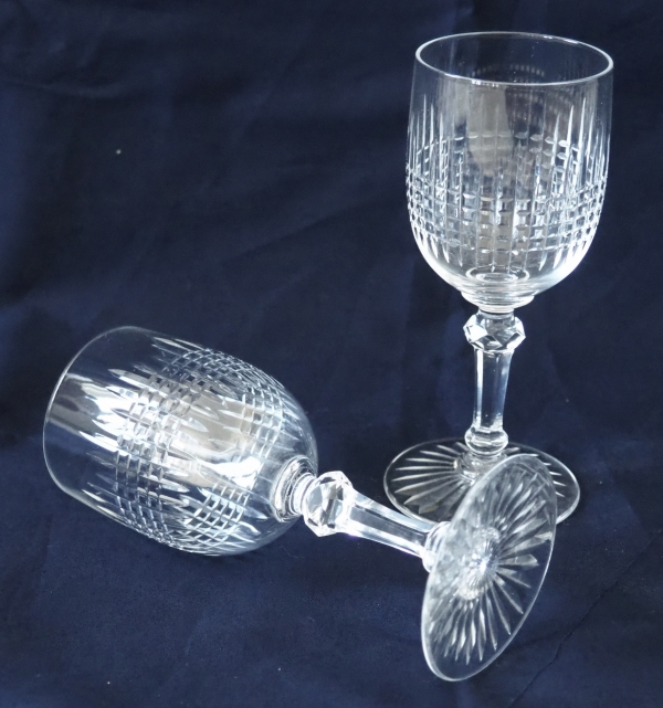 Baccarat crystal port glass / wine glass, Dombasle pattern - 11.8cm