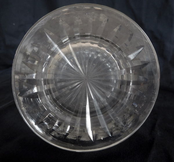 Grande aiguière à magnum en cristal de Baccarat taillé - modèle Douai